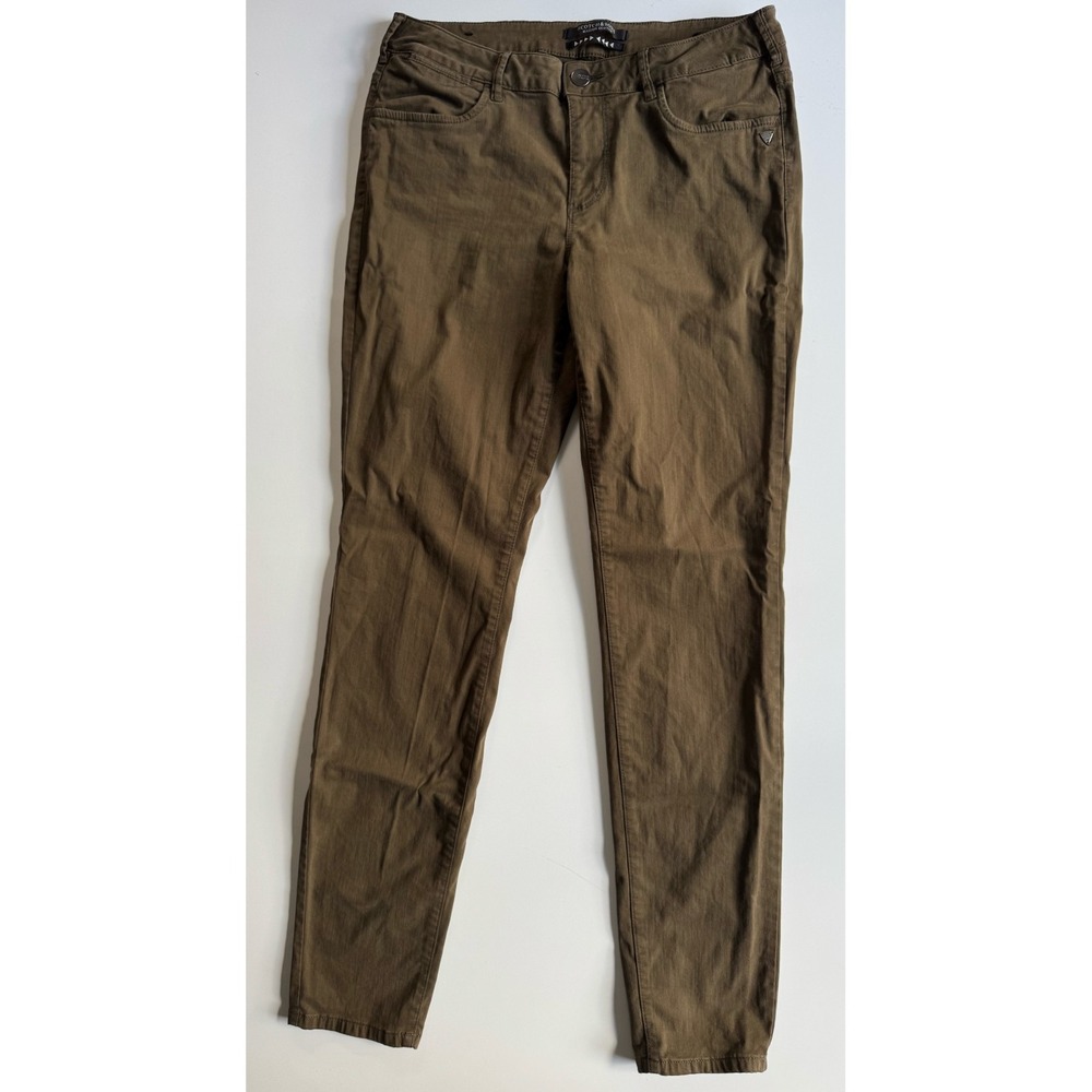 SCOTCH & SODA La Bohemienne Mid Rise Skinny Pant Womens 30x32 (28x30.5) Green‎
